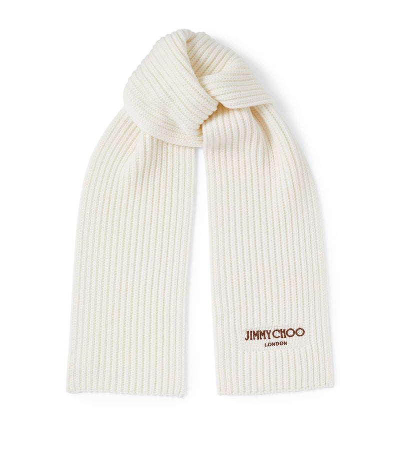 Jimmy Choo Yukiko scarf virgin wool 20x190cm, imported from the UK