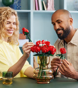 Harrods Rose Bouquet Construction Set with 822 Pieces and 12 Red Roses- Buy online at McGrocer