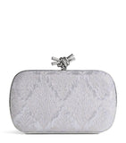 Bottega Veneta Jacquard Knot lurex clutch bag, imported from the UK