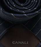 Canali silk stripe tie 8cm - British product
