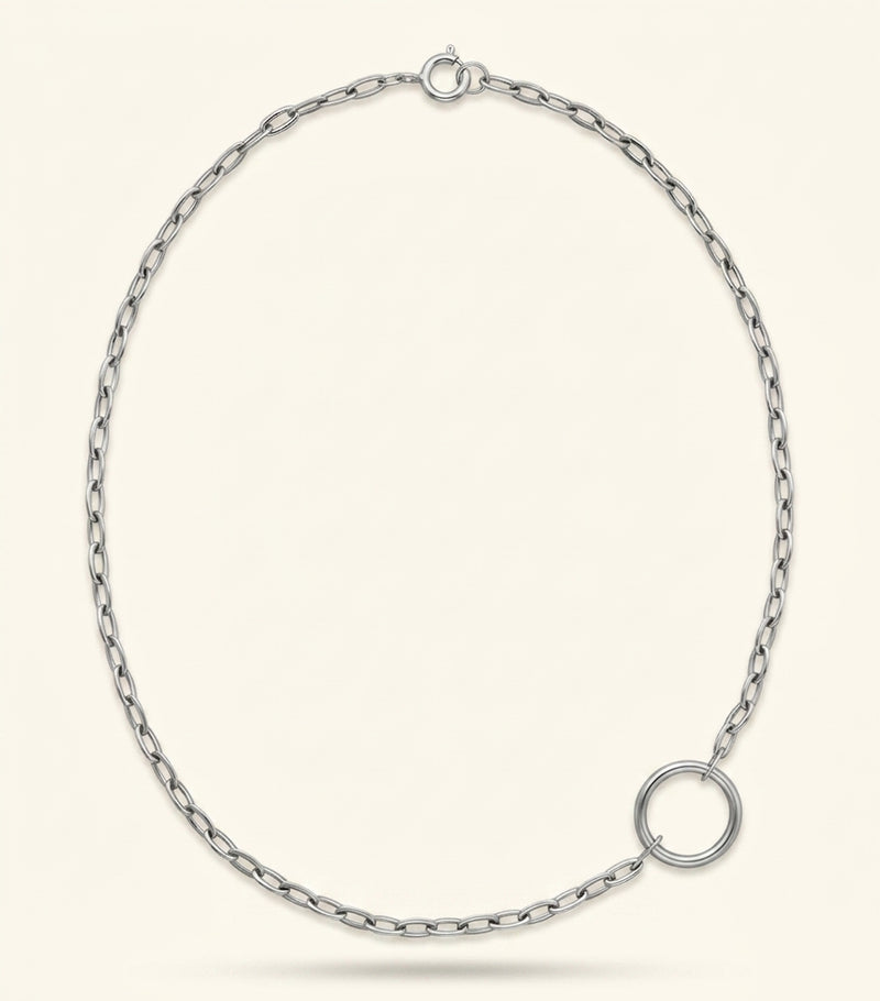 Cartier Juste un Clou necklace white gold 51cm, imported from the UK