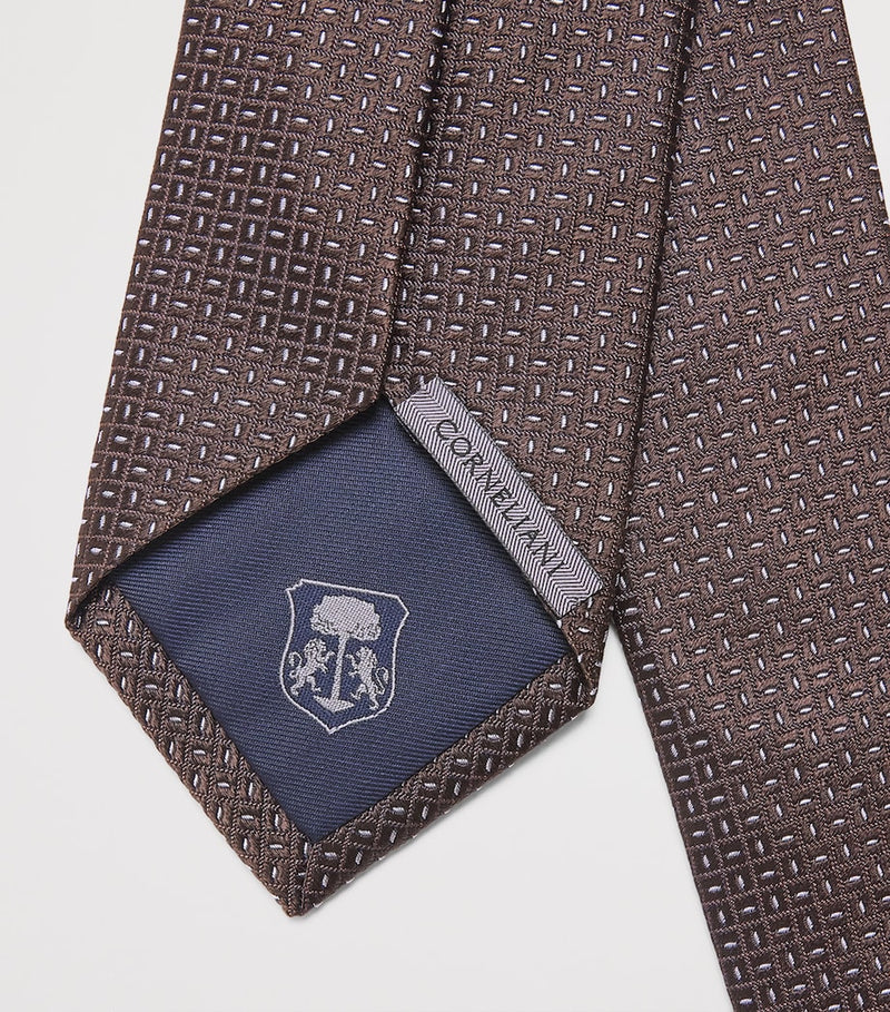 Corneliani silk jacquard tie 8.5cm (British brand)