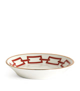 Harrods Ginori 1735 Catene Scarlatto Tea Saucer 13.5cm- Buy online at McGrocer