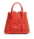 Alaïa Le Mina tote bag nubuck leather 17x20cm, imported from the UK