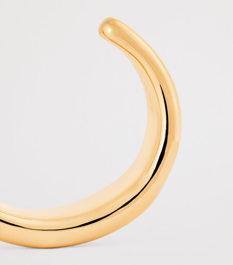 LIÉ STUDIO gold-plated Emma cuff bangle H5.5cm, imported from the UK