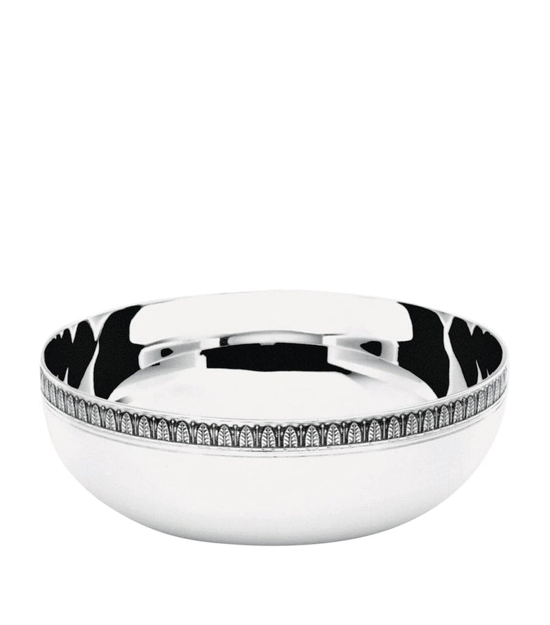 Christofle silver-plated serving bowl in Malmaison design 11.5cm - British product