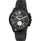 Just Cavalli black men's sport watch stainless steel bracelet - British product