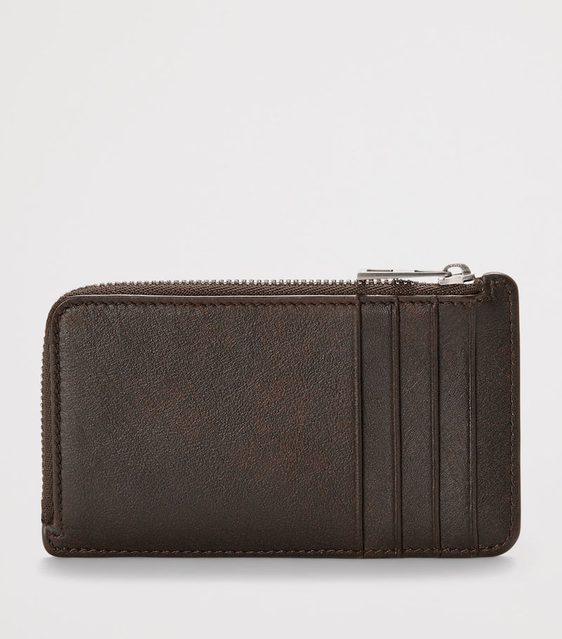 LOEWE calfskin coin card holder with silver riveting (British brand)