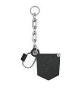 Harrods LOEWE Leather Logo Biker Charm Keychain- Buy online at McGrocer