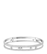 Harrods Messika Move Romane White Gold and Diamond Pavé Bangle (1.75ct)- Buy online at McGrocer