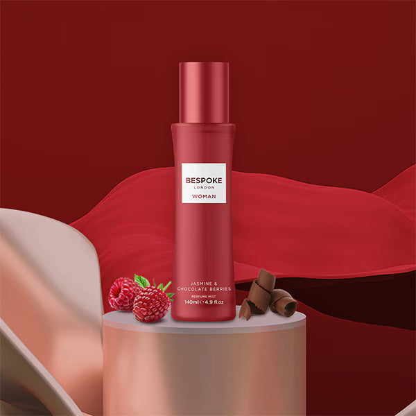 Bespoke Woman Jasmine Chocolate Berries Perfume Mist 140ml - British product