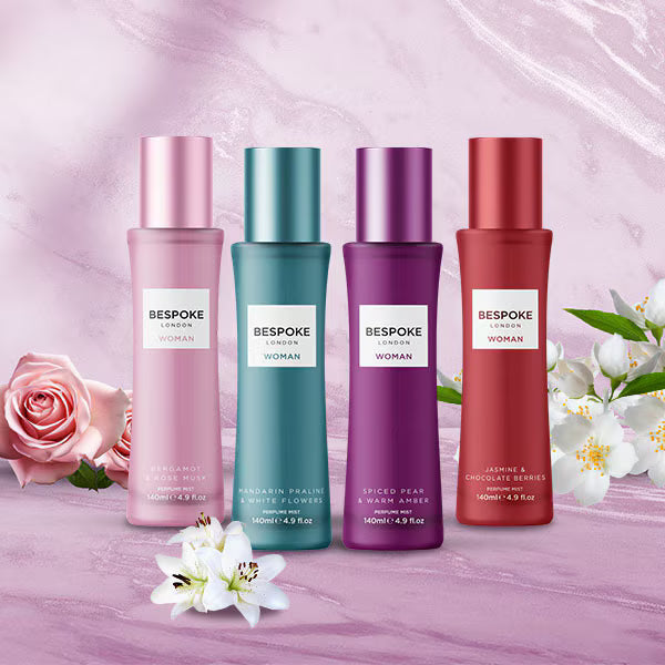 Bespoke Woman Jasmine Chocolate Berries Perfume Mist 140ml - British product