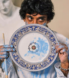 Wedgwood Florentine Marine bone china plate 20.5cm (British brand)