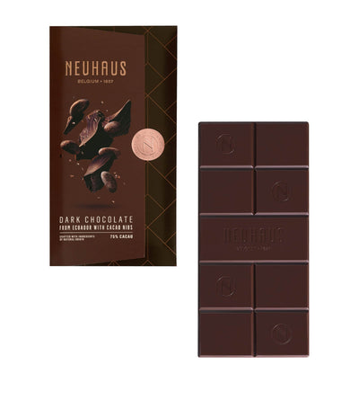 Tablette de chocolat noir Neuhaus Origin Équateur fèves de cacao 100g