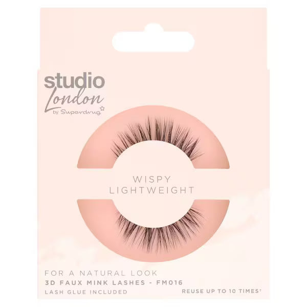 Superdrug Studio Lash false eyelashes 1 pair (British brand)