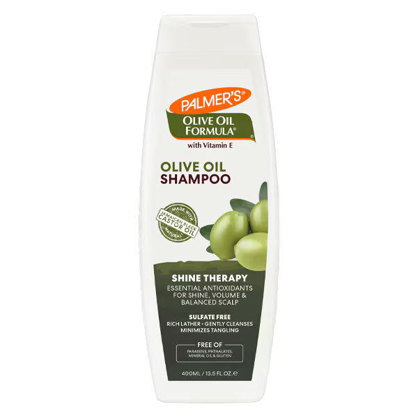 Palmer's olive oil shine therapy shampoo (British brand)