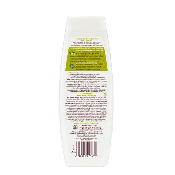 Palmer's olive oil shine therapy shampoo (British brand)