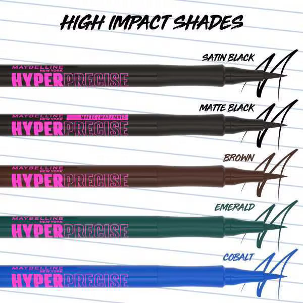 Maybelline Hyper Precise Ink Liner emerald green imported from the UK