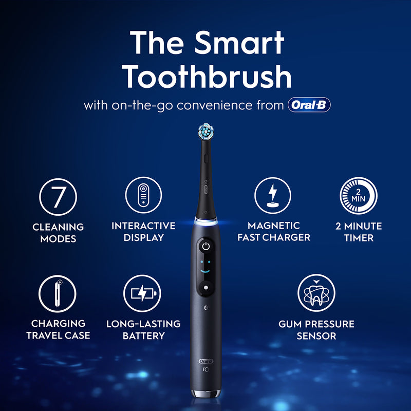 Oral-B iO 9 electric toothbrush Black & Rose, imported from the UK