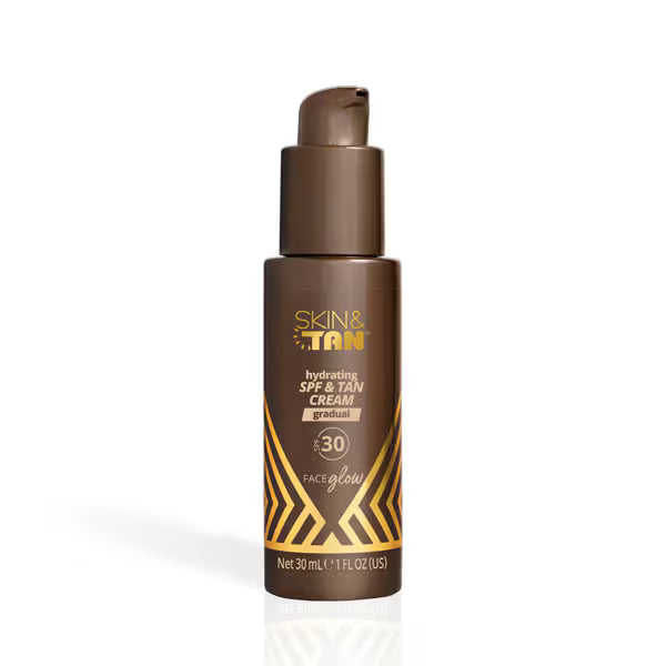 Skin & Tan Face Glow Tan Cream SPF30 30ml (British brand)