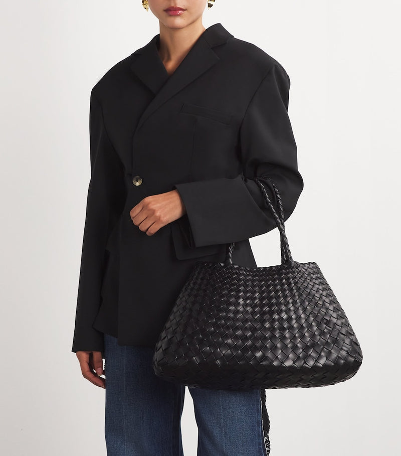 Dragon Diffusion large Santa Croce tote bag in leather, British brand
