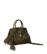Harrods Ralph Lauren Suede Fringe Ricky 27 Top-Handle Bag- Buy online at McGrocer