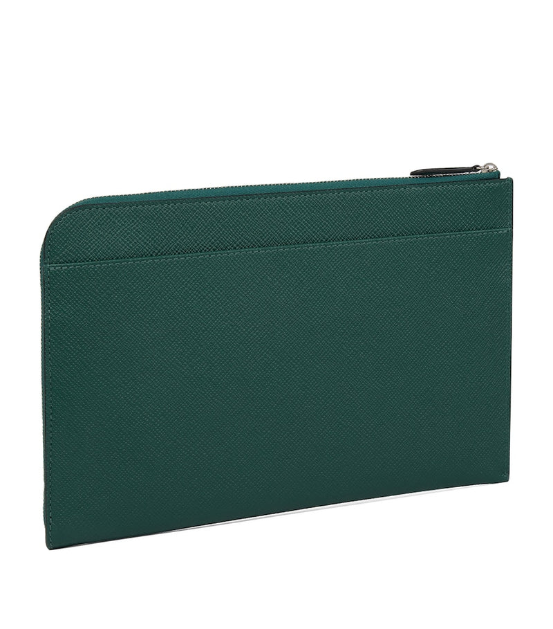 Smythson Panama leather slim pouch, UK version