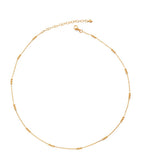 Monica Vinader triple beaded chain necklace 18kt gold vermeil - British product