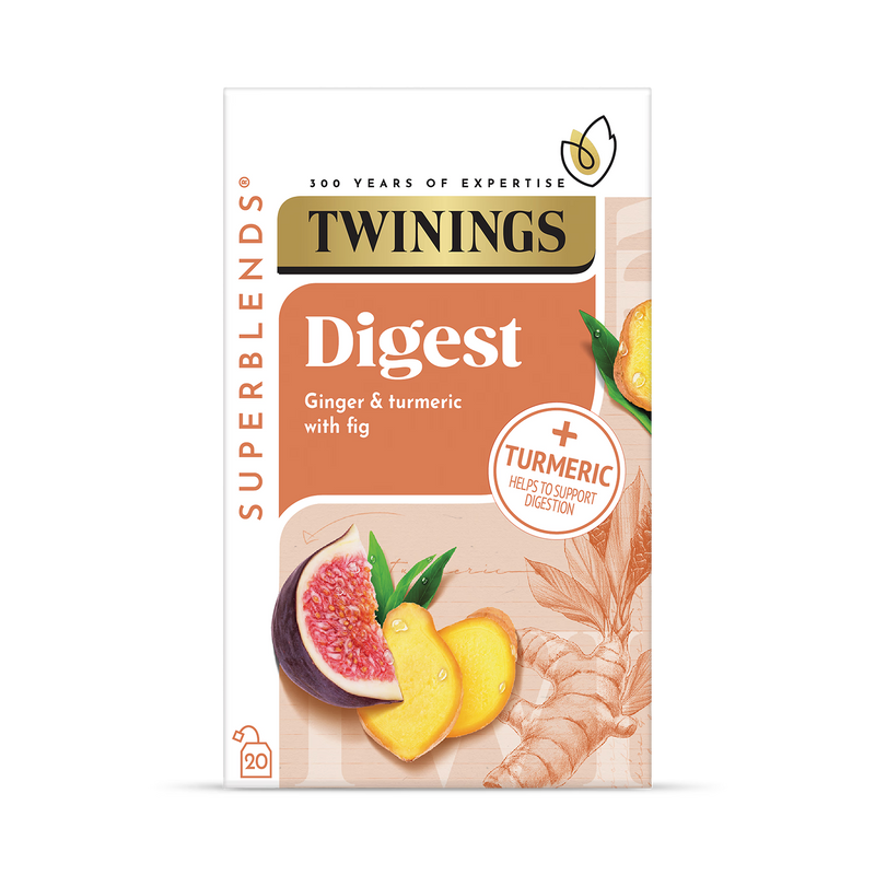 Ginger and Turmeric Herbal Digestive Infusion with Fig 20 Teabags