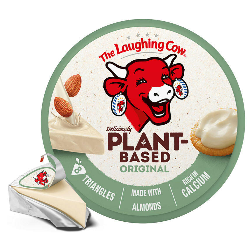 The Laughing Cow Plant Based Vegan Spread Triangles x8 128g GOODS ASDA