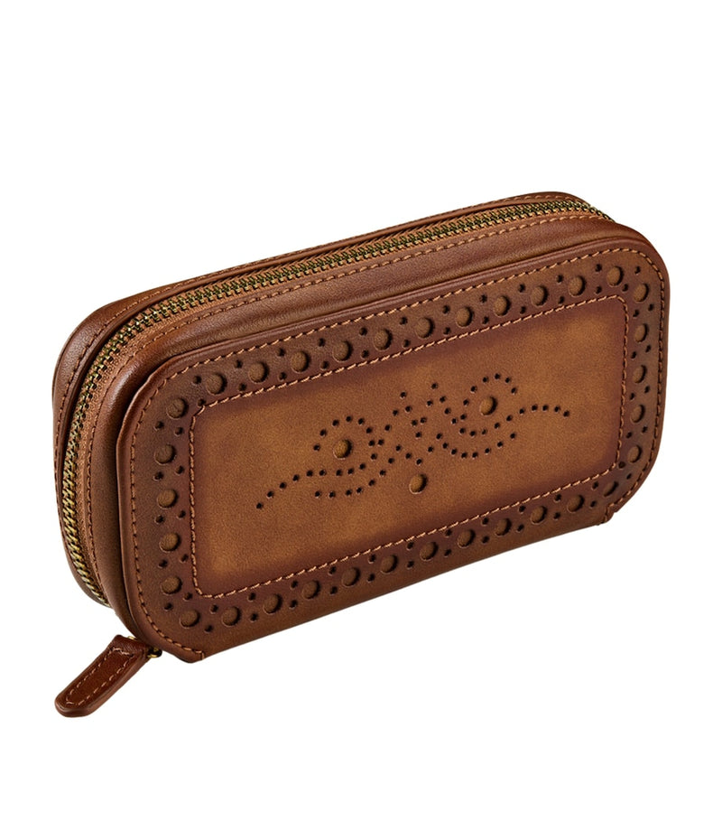 WOLF brogue zipped watch case, UK version