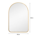Livingandhome arched wall mirror 40cm x 60cm (British brand)