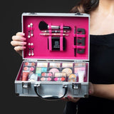 Envie makeup vanity case 80-piece silver kit - British product