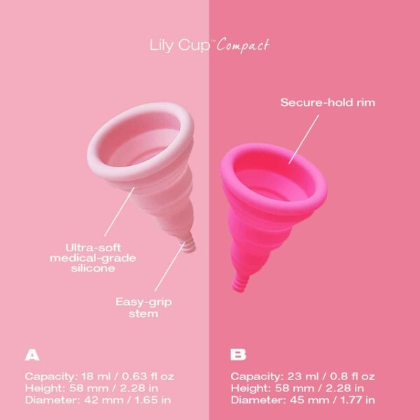 Intimina Lily Cup Compact A menstrual cup - British product