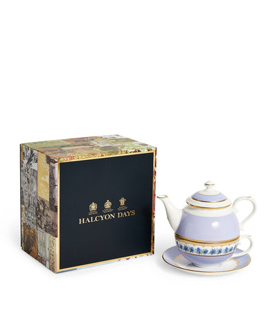Harrods Halcyon Days Shell Garden Floral Tea for One Set- Buy online at McGrocer