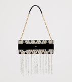 Balmain Anthem embellished clutch bag (British brand)