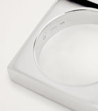 Tom Wood sterling silver square ring - British product