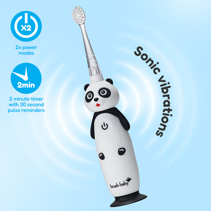 WildOnes Panda rechargeable kids toothbrush - British product