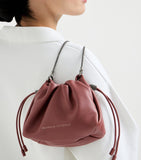 Brunello Cucinelli mini leather mellow bucket bag (British brand)