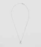Persée white gold alphabet necklace letter R diamond (British brand)