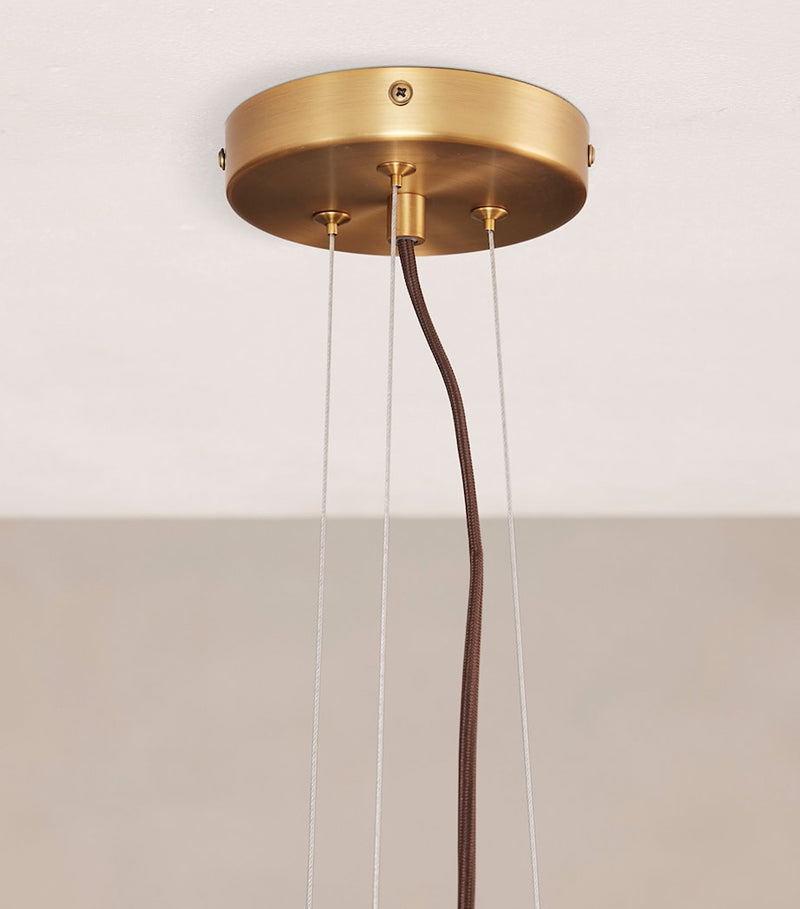 Soho Home Allis chandelier bubbled glass brass - British product