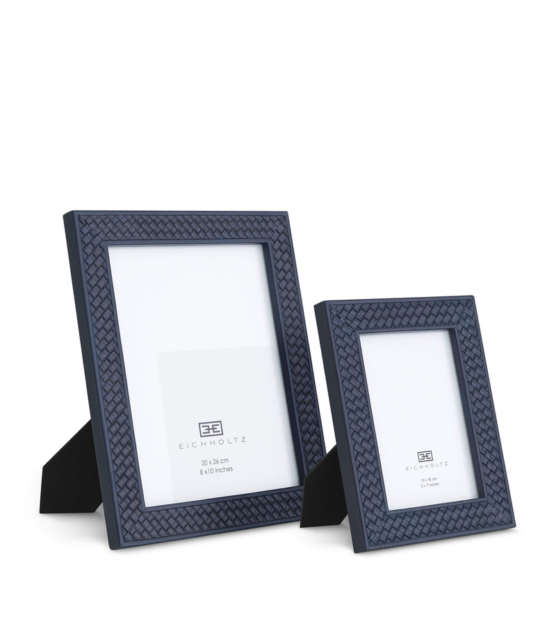 Eichholtz Nivo leather photo frames set of 2 (British brand)