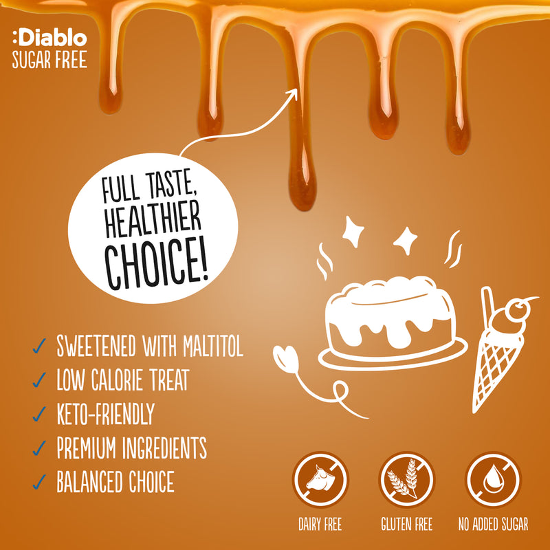 Diablo sugar free salted caramel dessert sauce 360g (British brand)