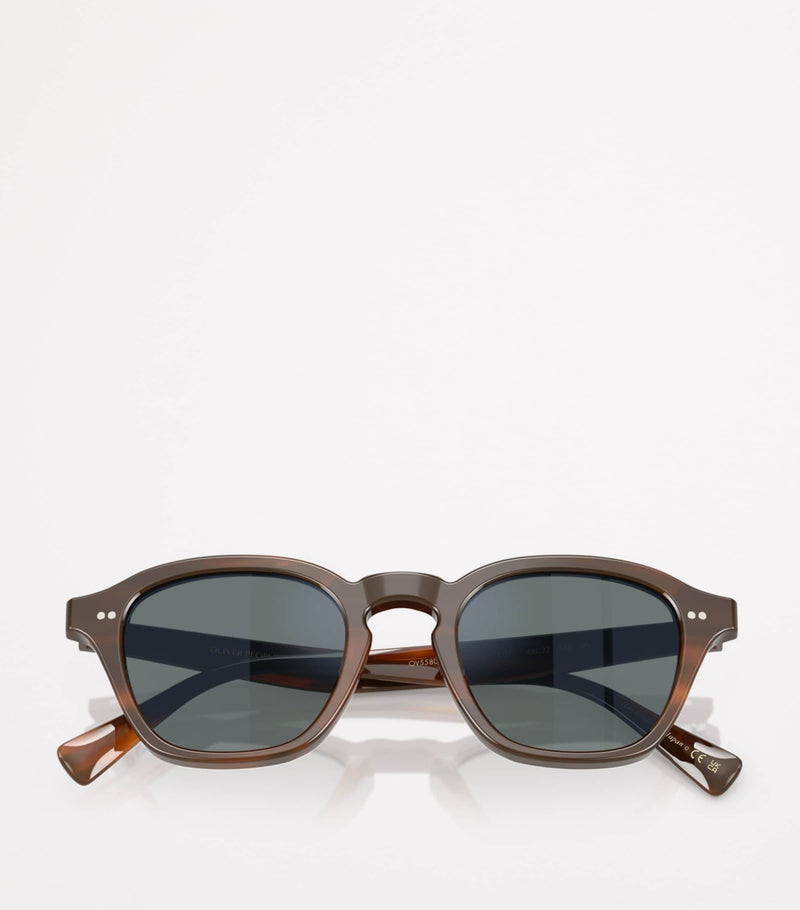 Oliver Peoples Eyles square sunglasses mirrored lenses, imported from the UK