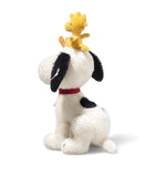 Steiff Peanuts Snoopy With Woodstock 75th Anniversary soft toy 30cm (British brand)