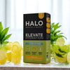 Halo Elevate hydration creatine electrolytes lemon lime 7 sachets (British brand)
