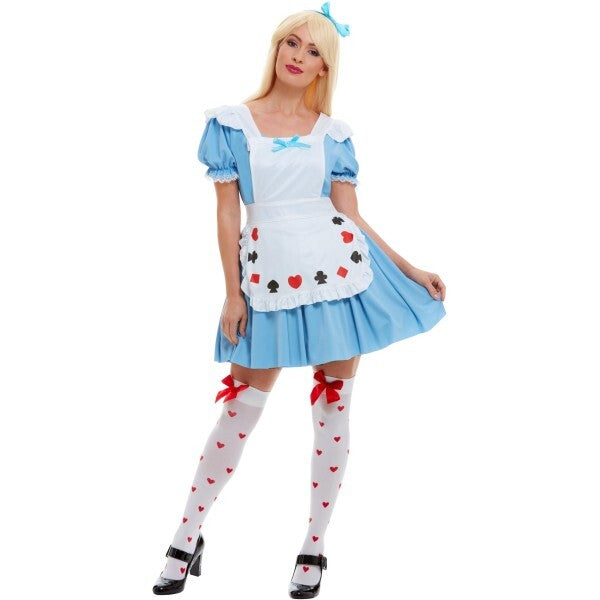 Smiffys Deck of Cards Girl costume in blue (British brand)