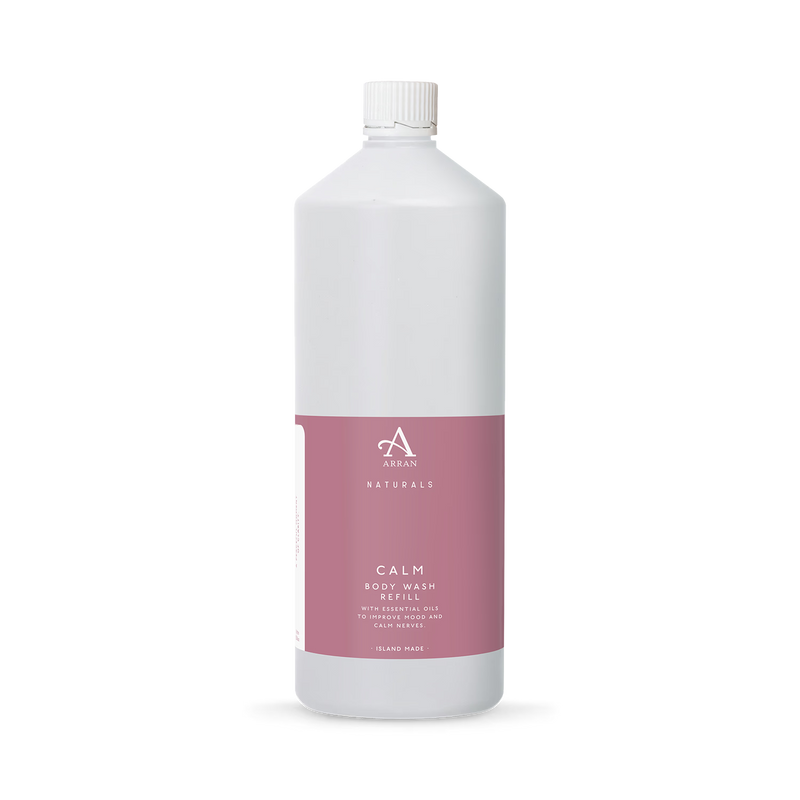 ARRAN Naturals Calm lavender & chamomile bath & shower gel refill 1L, UK version