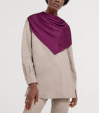 Bvlgari silk Logomania scarf 140x140cm, imported from the UK