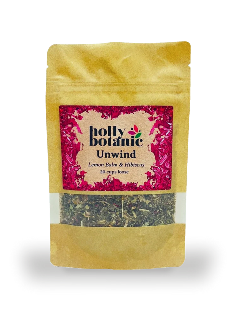 Holly Botanic tisane lemon balm and hibiscus 20 cup - British product